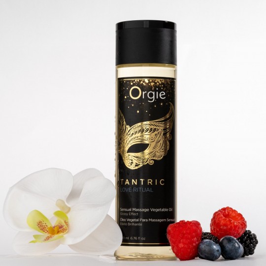 ÓLEO DE MASSAGEM COM EFEITO BRILHANTE TANTRIC LOVE RITUAL 200ML ORGIE