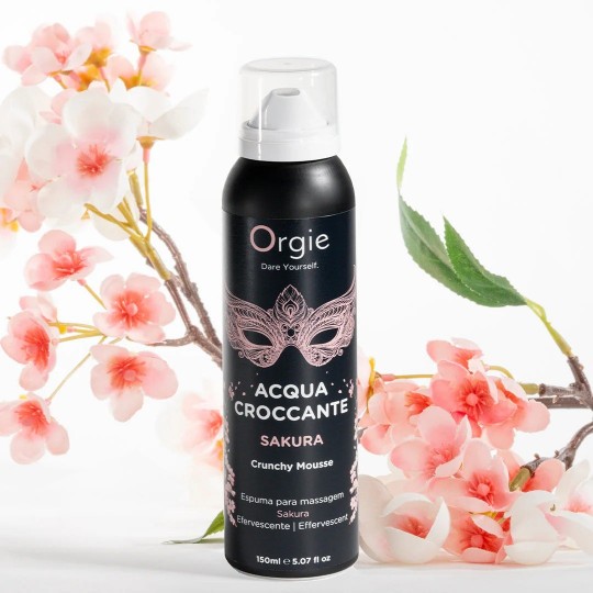 ESPUMA DE MASAJE CRACKELING ACQUA CROCCANTE SAKURA 150ML ORGIE