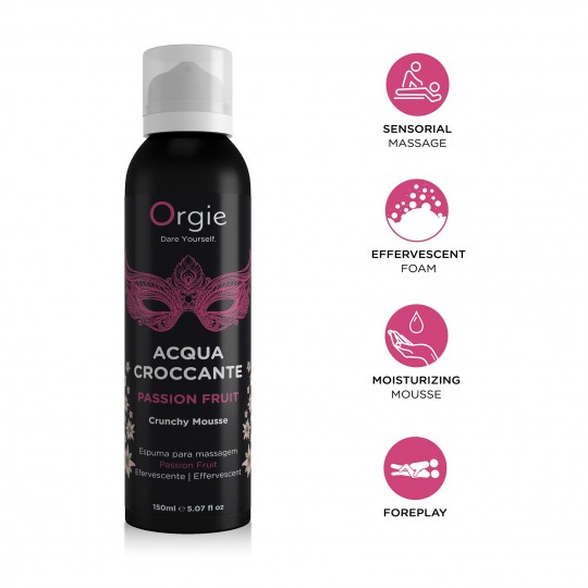 ORGIE ACQUA CROCCANTE MASSAGE FOAM PASSION FRUIT 150ML