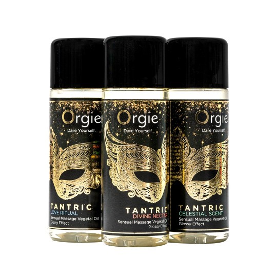 ENSEMBLE D`'HUILES DE MASSAGE TANTRIC SENSUAL MINI SIZE 3X30ML  ORGIE