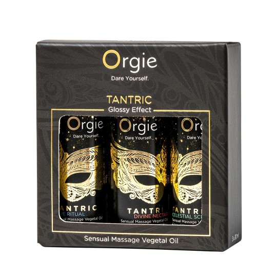 CONJUNTO DE ÓLEOS DE MASSAGEM TANTRIC SENSUAL MINI SIZE 3X30ML ORGIE