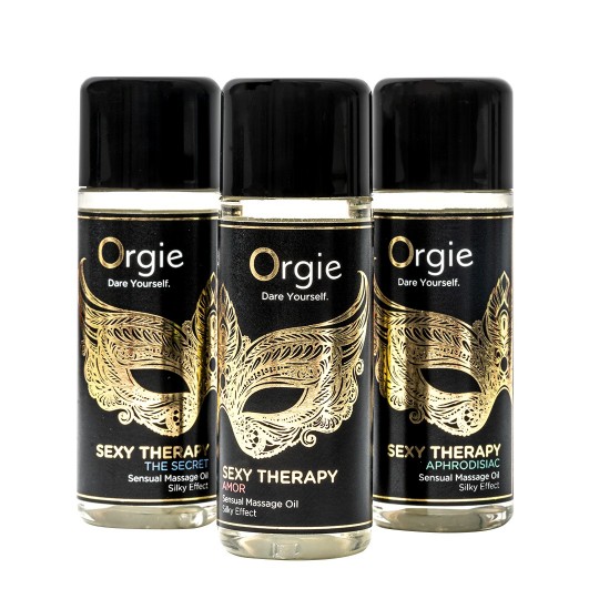 ORGIE SEXY THERAPY SENSUAL MASSAGE OIL SET MINI SIZE 3X30ML