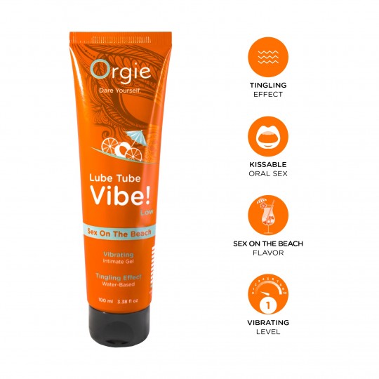 ORGIE LUBE TUBE VIBE! SEX ON THE BEACH LOW INTENSITY 100ML