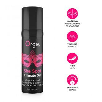 GEL STIMOLANTE DEL PUNTO G SHE SPOT 15ML ORGIE