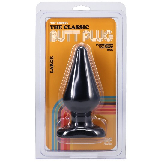 PLUG ANAL DOC JOHNSON CLASSIC BUTT PLUG PRETO LARGE
