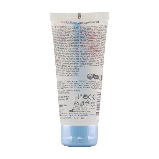 LUBRIFICANTE À BASE DE ÁGUA ANAL SUPERGLIDE HOT™ 100ML