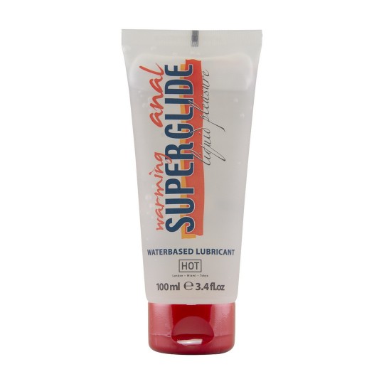 WARMING ANAL SUPERGLIDE WATERBASED LUBRICANT HOT™ 100ML