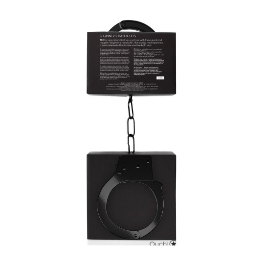 ALGEMAS EM METAL BEGINNER'S HANDCUFFS PRETAS