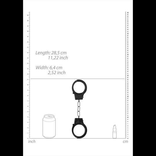 ALGEMAS EM METAL BEGINNER'S HANDCUFFS PRETAS