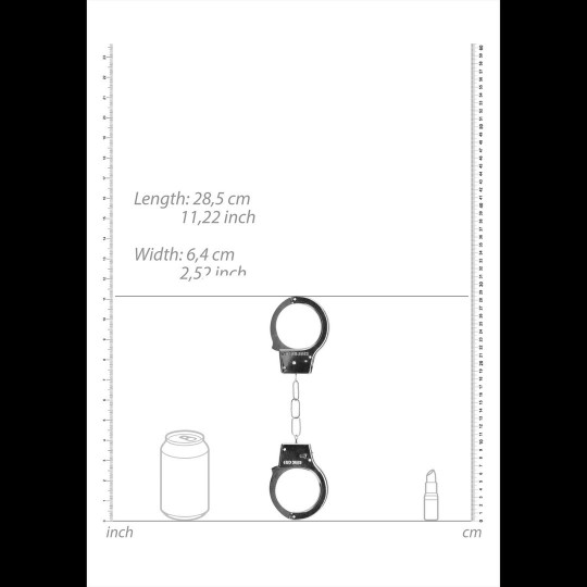 ESPOSAS EN METAL BEGINNER'S HANDCUFFS PLATEADAS
