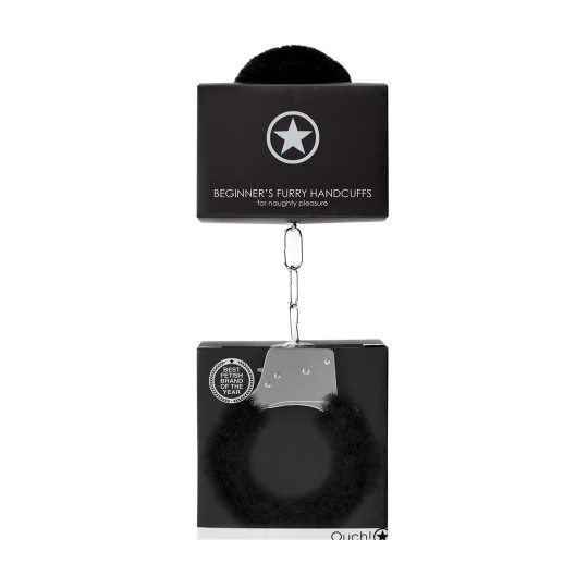 BEGINNER'S FURRY HANDCUFFS BLACK