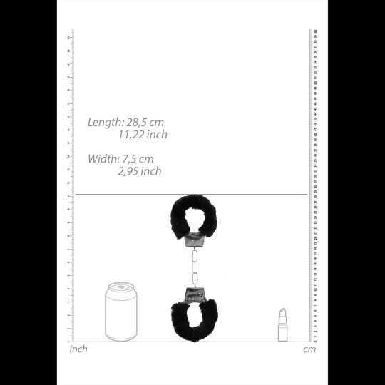 BEGINNER'S FURRY HANDCUFFS BLACK