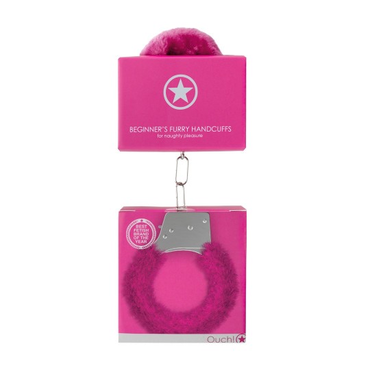 BEGINNER'S FURRY HANDCUFFS PINK