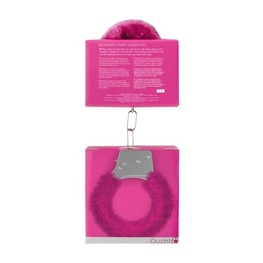BEGINNER'S FURRY HANDCUFFS PINK