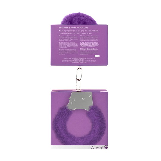 ALGEMAS COM PELUCHE BEGINNER'S FURRY HANDCUFFS ROXAS
