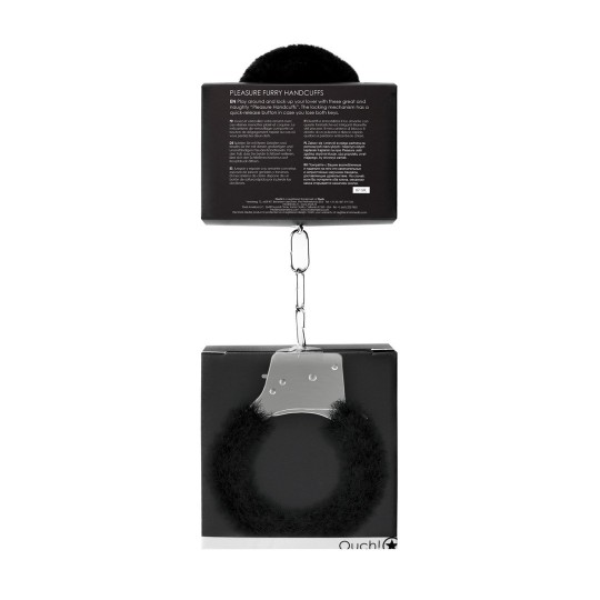 ESPOSAS CON PELUCHE PLEASURE FURRY HANDCUFFS NEGRAS
