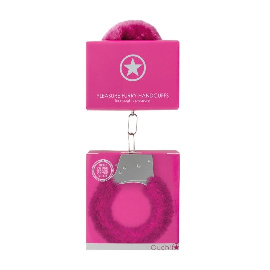ALGEMAS COM PELUCHE PLEASURE FURRY HANDCUFFS ROSA