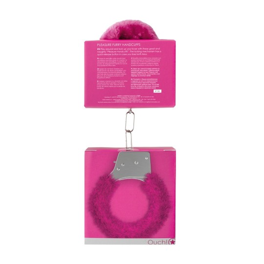 ALGEMAS COM PELUCHE PLEASURE FURRY HANDCUFFS ROSA