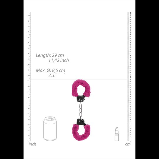 ALGEMAS COM PELUCHE PLEASURE FURRY HANDCUFFS ROSA