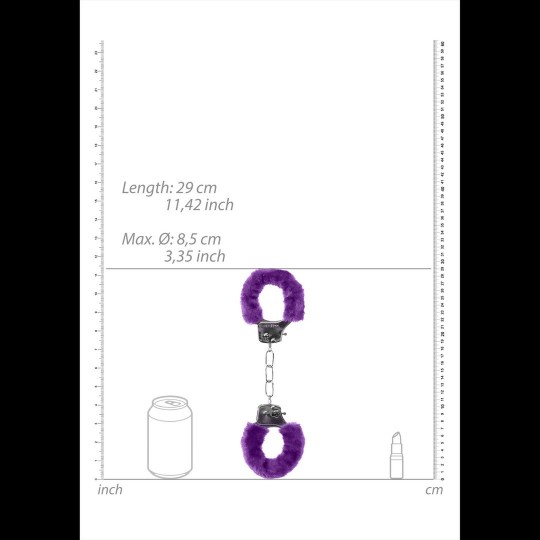 PLEASURE FURRY HANDCUFFS PURPLE