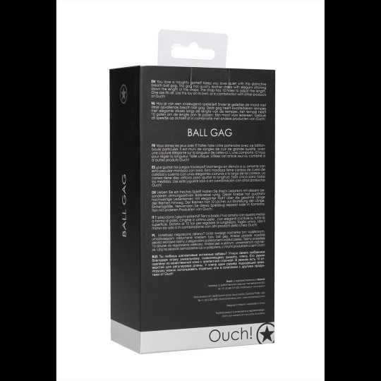 MORDAÇA OUCH! BALL GAG PRETA