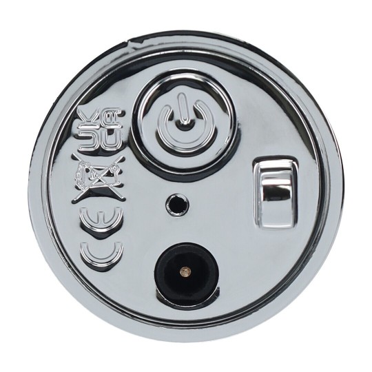 ANGEL - LIPSTICK VIBRATOR WITH 4 ATTACHMENTS - CLEAR