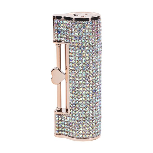 VIBRATEUR AVEC 4 ACCESSOIRES DIAMOND LIPSTICK IRIDESCENT LOVELINE