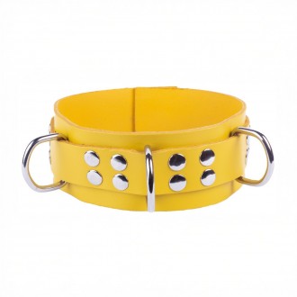 ULTRA LEATHER NECKLACE - YELLOW