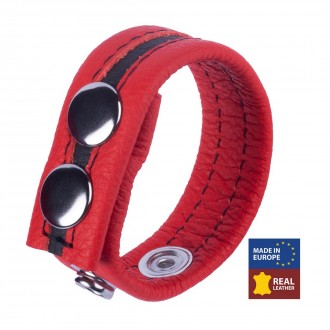 TIPPY - LEATHER COCKRING - RED