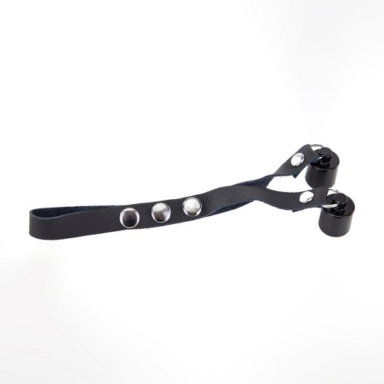 LEATHER BALLSTRETCHER WEIGHTS 2 X 50 GR - BLACK