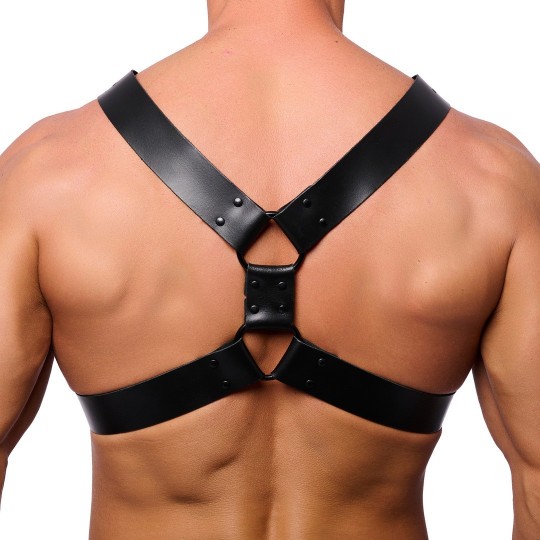 RIGHT LEATHER HARNESS - BLACK