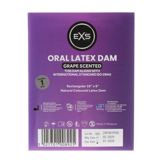 EXS ORAL DAM - GRAPE - 1 PIECE