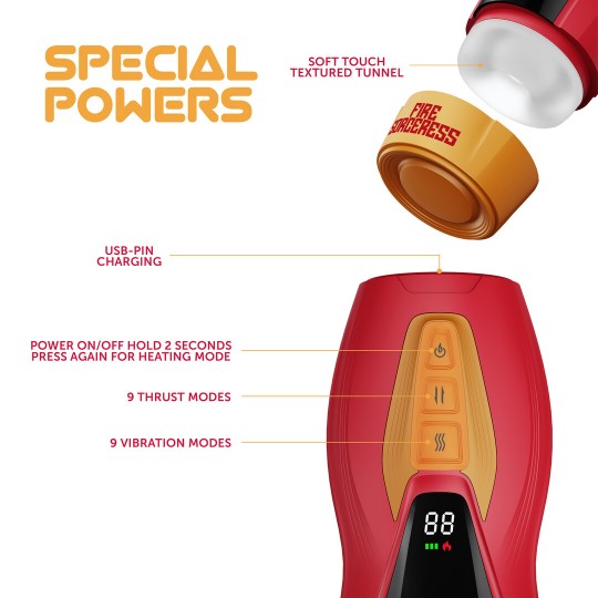 SOLARA - FIRE SORCERESS - MULTI FUNCTION MASTURBATOR