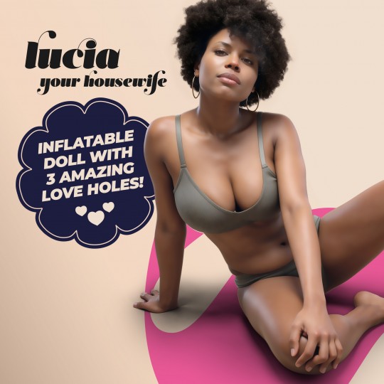 LUCIA LA FEMME AU FOYER POUPÉE GONFLABLE MÉTISSE CRUSHIOUS