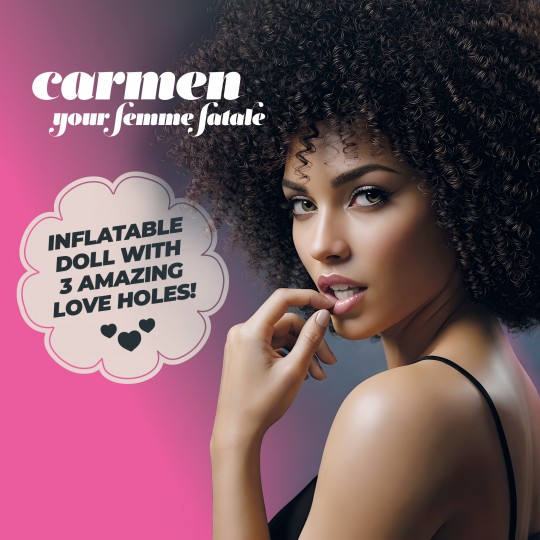 CARMEN IL FEMME FATALE BAMBOLA GONFIABILE MULATTO CRUSHIOUS