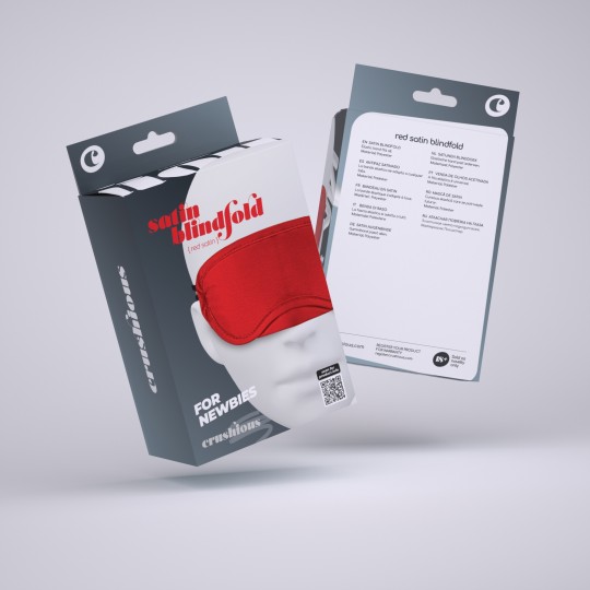 SATIN BLINDFOLD CRUSHIOUS RED