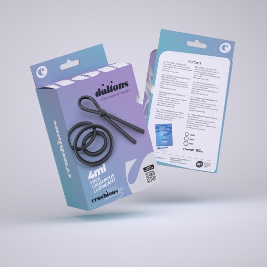 DALTONS CONJUNTO DE ANÉIS DE SILICONE PARA O PÉNIS CRUSHIOUS