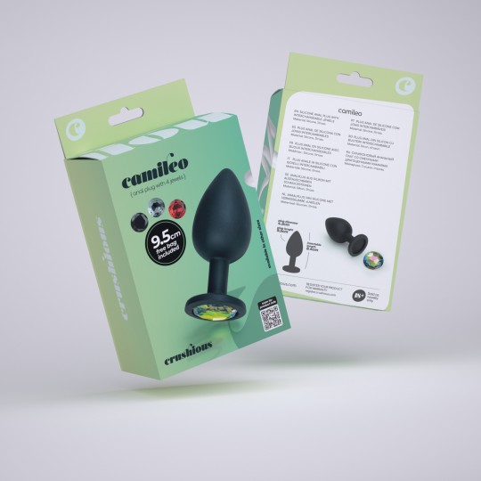 CRUSHIOUS CAMILEO LARGE ANAL PLUG WITH 4 INTERCHANGEABLE JEWELS