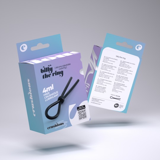 ANELLO REGOLABILE DEL PENE DEL SILICONE BILLY L'ANELLO CRUSHIOUS