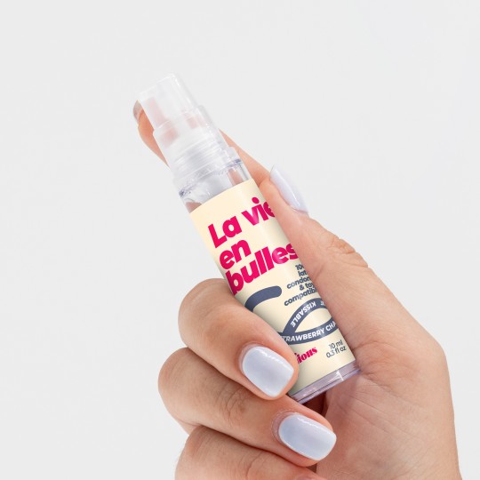 GEL LUBRIFICANTE STEAL MY KISSES COM SABOR A CHAMPANHE COM MORANGO CRUSHIOUS 10ML