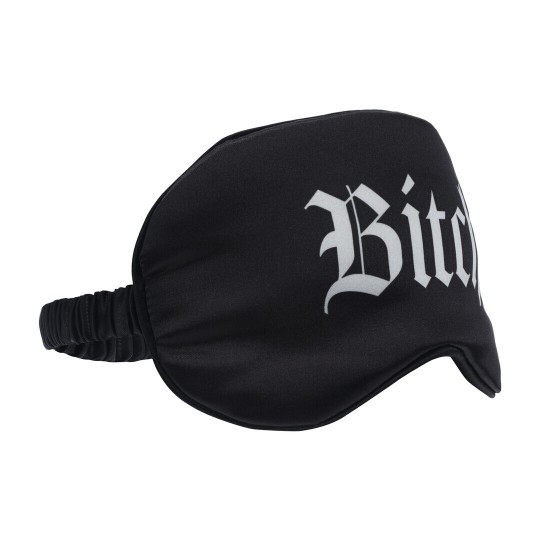 MASQUE DE NUIT BITCH PRINTED SATIN NOIR OUCH!