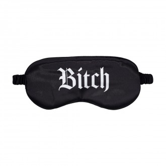 MASQUE DE NUIT BITCH PRINTED SATIN NOIR OUCH!