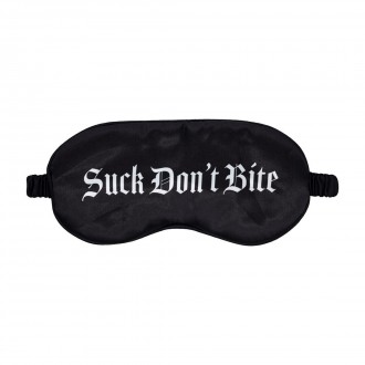 VENDA SUCK DON'T BITE PRINTED SATIN PRETA OUCH!