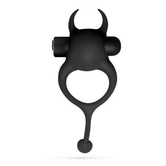 CRUSHIOUS DAEMON COCKRING WITH RECHARGEABLE VIBRATING BULLET BLACK