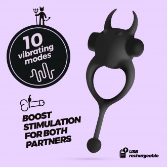 CRUSHIOUS DAEMON VIBRATING COCKRING BLACK