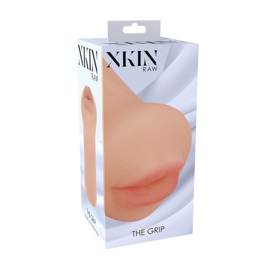 RAW - THE GRIP - TPE SMALL MASTURBATOR - 137G - FLESH