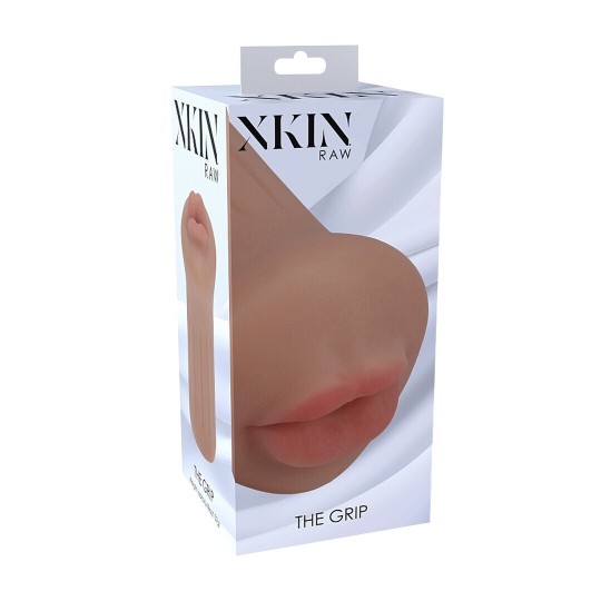 RAW - THE GRIP - TPE SMALL MASTURBATOR - 137G - TAN