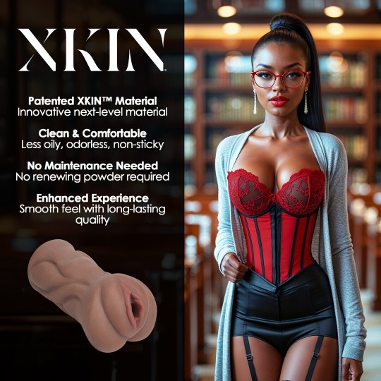 CARREER GIRLS - SEXY LIBRARIAN PAIGE SPREADMORE - TPE MEDIUM MASTURBATOR - 244G - BROWN