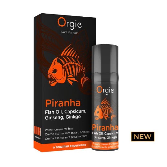 CREMA STIMOLANTE PER UOMINI PIRANHA POWER CREAM 15 ML ORGIE