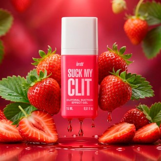 GEL ESTIMULANTE SUCK MY CLIT MORANGO SILVESTRE 15ML INTT